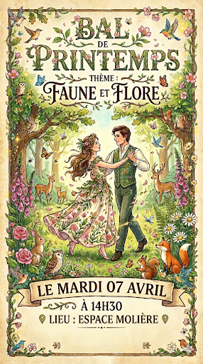 BAL DE PRINTEMPS – 7 AVRIL 2026